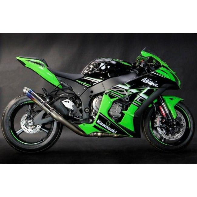 TRICKSTAR トリックスター レーシングスリップオンマフラー ショットガン タイプ：カーボン ZX-10R KAWASAKI カワサキ スリップオンマフラー マフラーの画像