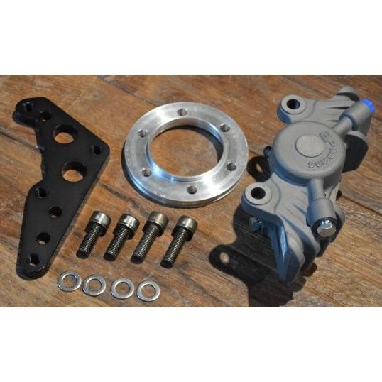 AN-BU アンブ キャリパーステー APレーシングキャリパー付 サポートカラー：ブラック SR400 SR500 XS650 sp YAMAHA ヤマハ キャリパー ブレーキ