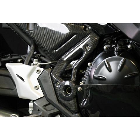 A-TECH エーテック フレームカバーSTD【左右セット】 タイプ：綾織カーボン(TC) / 表面仕上げ：クリア塗装あり NINJA650 KAWASAKI カワサキ フレームカバー_1