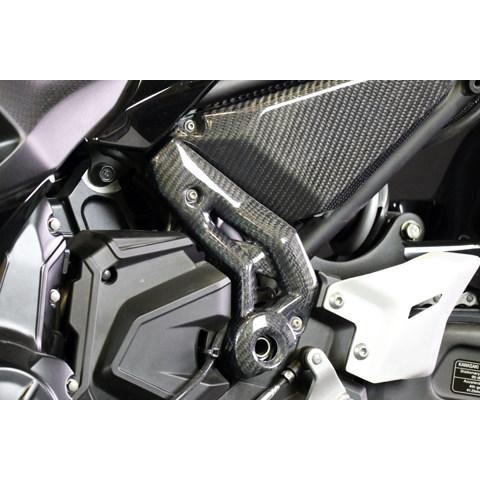 A-TECH エーテック フレームカバーSTD【左右セット】 タイプ：綾織カーボン(TC) / 表面仕上げ：クリア塗装あり NINJA650 KAWASAKI カワサキ フレームカバー_2