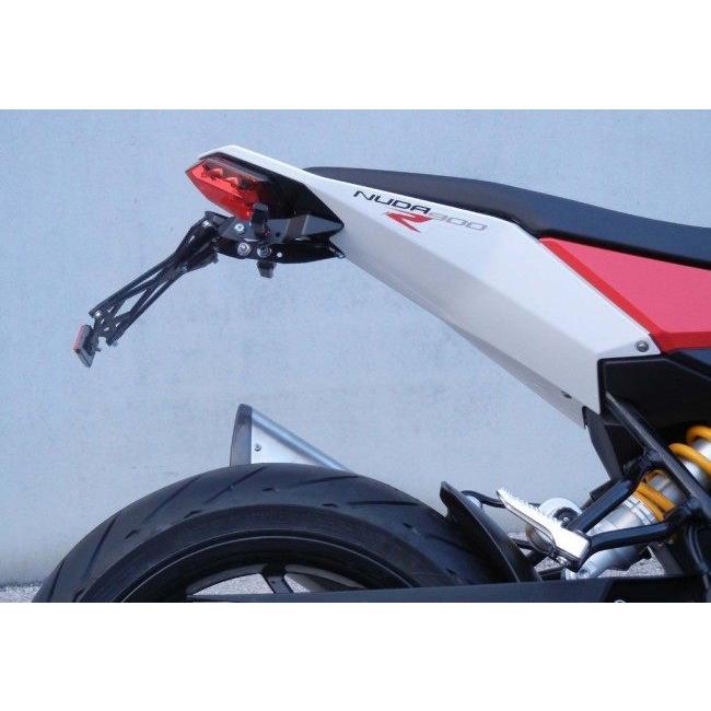 LighTech ライテック アジャスタブル ナンバー プレート ホルダー タイプ：スタンダード NUDA 900 HUSQVARNA ハスクバーナ フェンダーレスキット 外装の画像