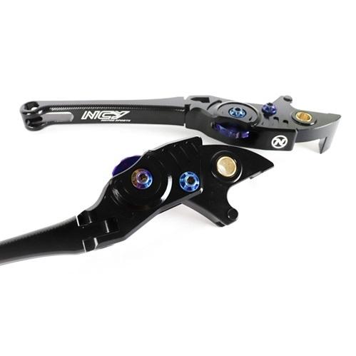 NCY エヌシーワイ Adjustable Brake Lever カラー：Blue ブレーキレバー ハンドル周辺パーツ ハンドル