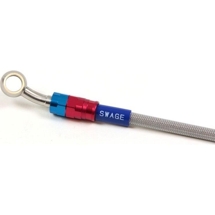 SWAGE-LINE - スウェッジライン 労働者階級 後押し ブレーキホースキット 配管色合い：せつ然たる NC750X HONDA ホンダ ブレーキホース・クラッチホース うち切り