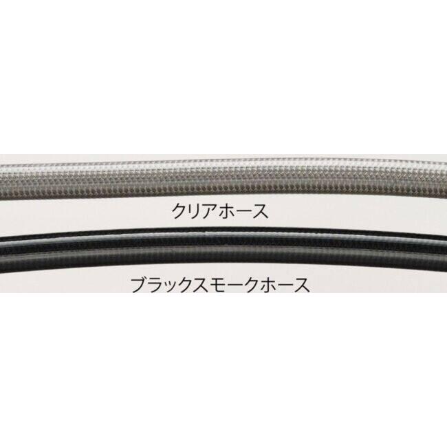 SWAGE-LINE - スウェッジライン 労働者階級 向こう正面 ブレーキホースキット 配管色合い：ブラックスモーク / フィッティングカラー：ステンレス鋼 NINJA250 うち切り