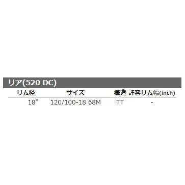 SHINKO シンコー R520DC 【120/100-18 68M TT】 タイヤ｜webike02｜03