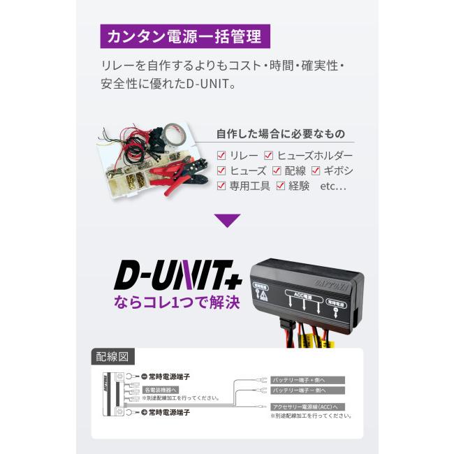 時間限定 楽天市場】デイトナ アクセサリー電源ユニット D-UNIT EASY 4ポート