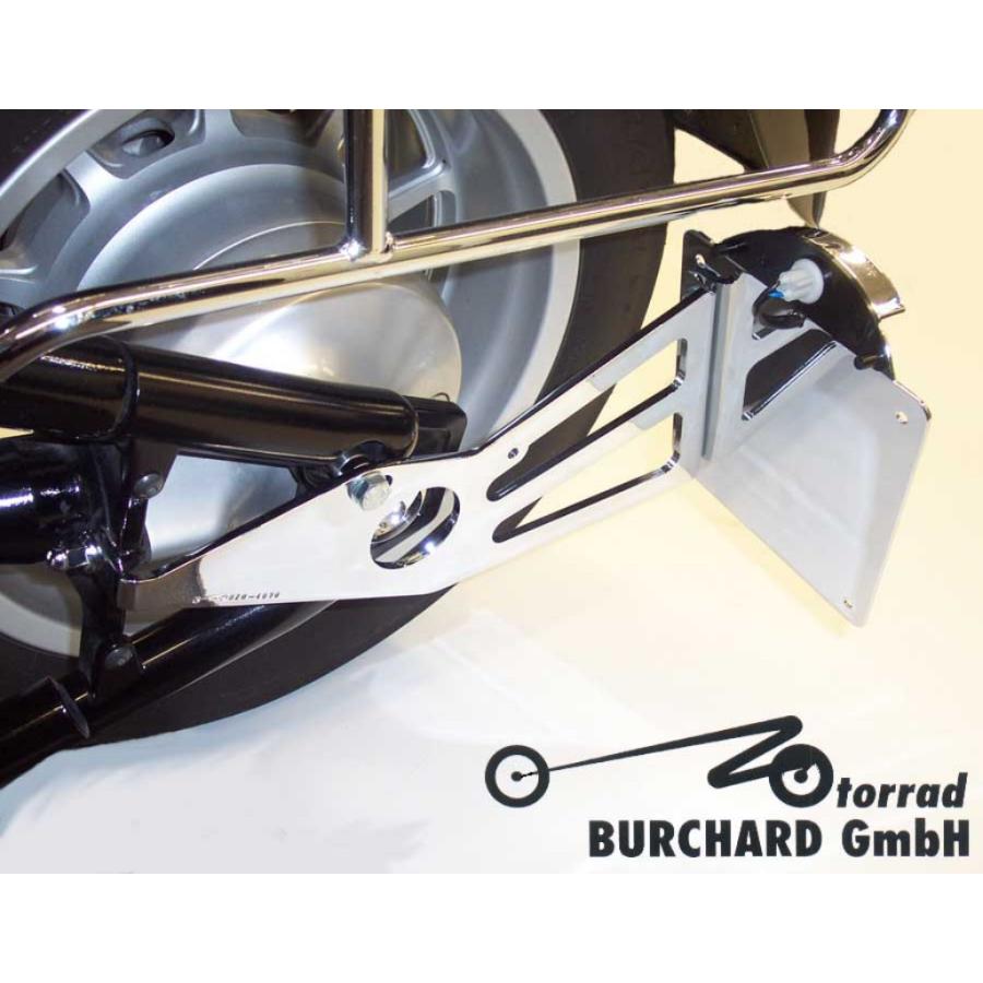 MOTORRAD BURCHARD MOTORRAD BURCHARD:モトラッド バーチャード サイドナンバーキット(TUV規格) License Plate Size：220mm×160mm Spanien / Surface：Chrome フェンダーレスキット