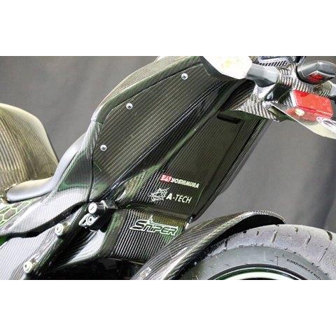 A-TECH エーテック ストリート／レース共通 シートインナーSPL タイプ：ドライカーボンケブラー(DCK)／クリア塗装済 ZX-25R KAWASAKI カワサキ カウル関連 外装の画像
