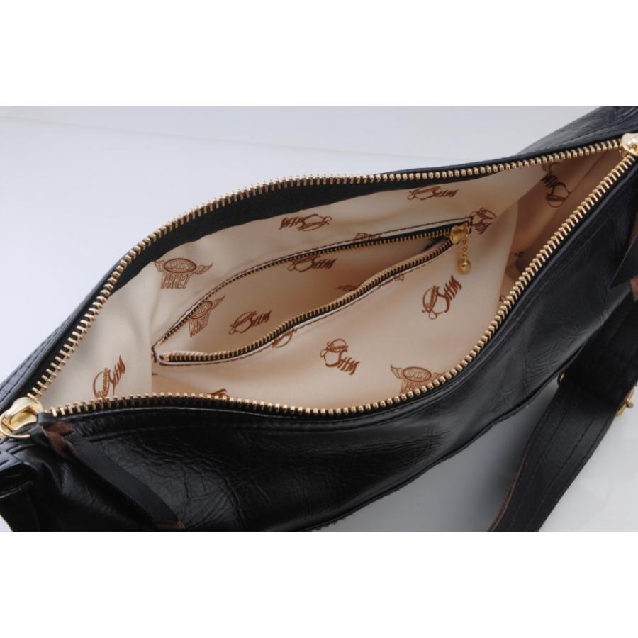 DIN MARKET ディンマーケット SHM LEATHER SHOULDER BAG(SHM レザー ショルダー バッグ) ショルダーバッグ バッグの画像