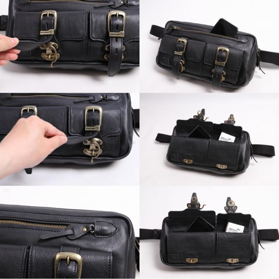 DEGNER レザーボディバッグ　黒 Amazon | デグナー(DEGNER) レザーボディバッグ オートバイ用