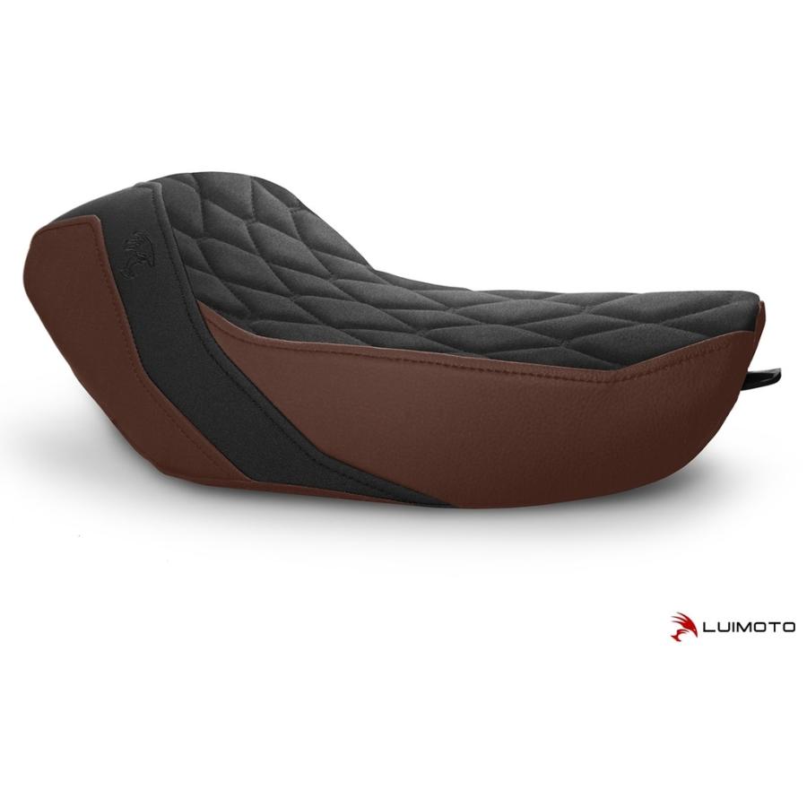 LUIMOTO ルイモト フロントシートカバー カラー／素材：スウェード ブラック／ビンテージ ダークブラウン／TEC-GRIP IRON 1200 シートカバー シート関連 外装