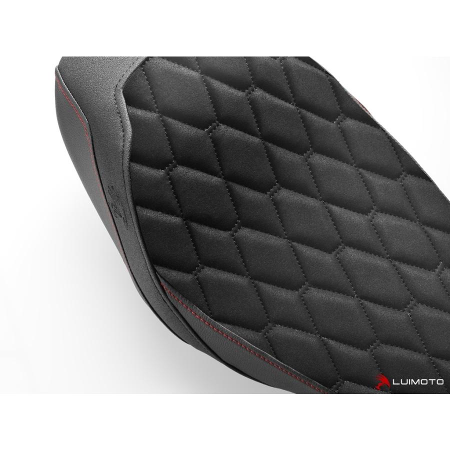 LUIMOTO ルイモト フロントシートカバー カラー／素材：スウェード ブラック／ビンテージ ダークブラウン／TEC-GRIP IRON 1200 シートカバー シート関連 外装_1