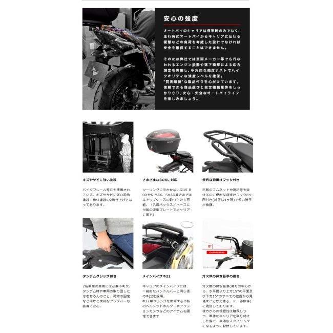 ENDURANCE（エンデュランス） タンデムグリップ付きリアキャリア