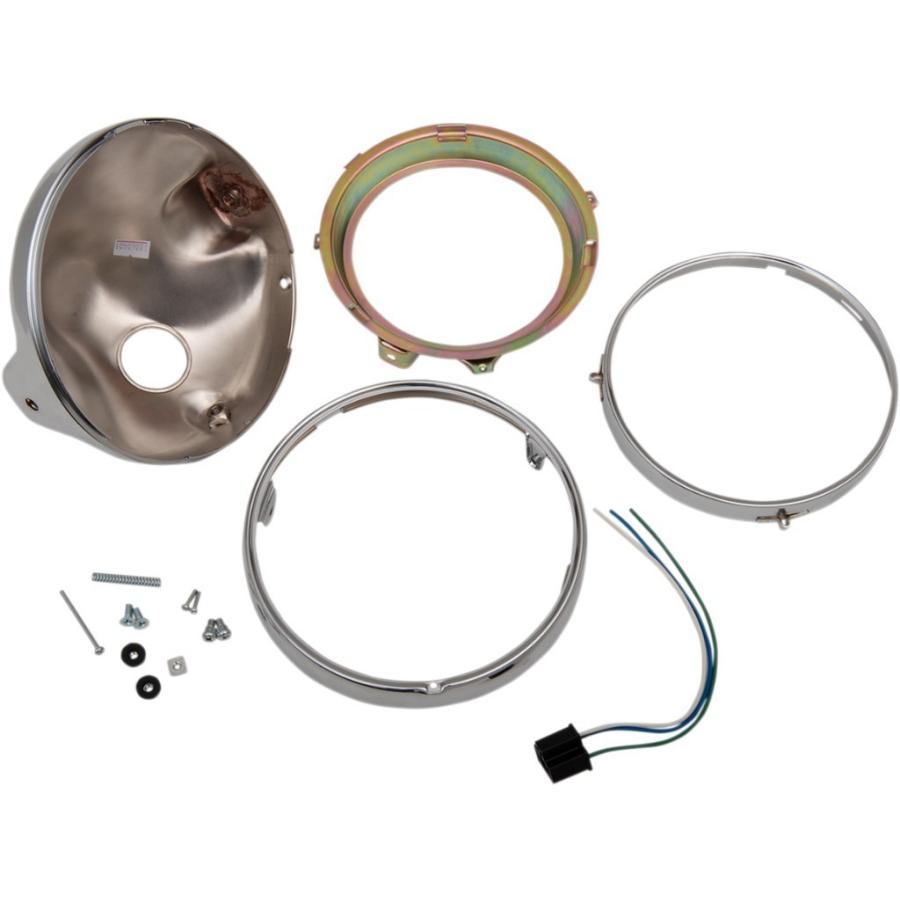 EMGO エムゴ H／LAMP Z1 STYLE SHELL Housing／Stem Color：Chrome [2001-0821] ヘッドライト 灯火類 電装系