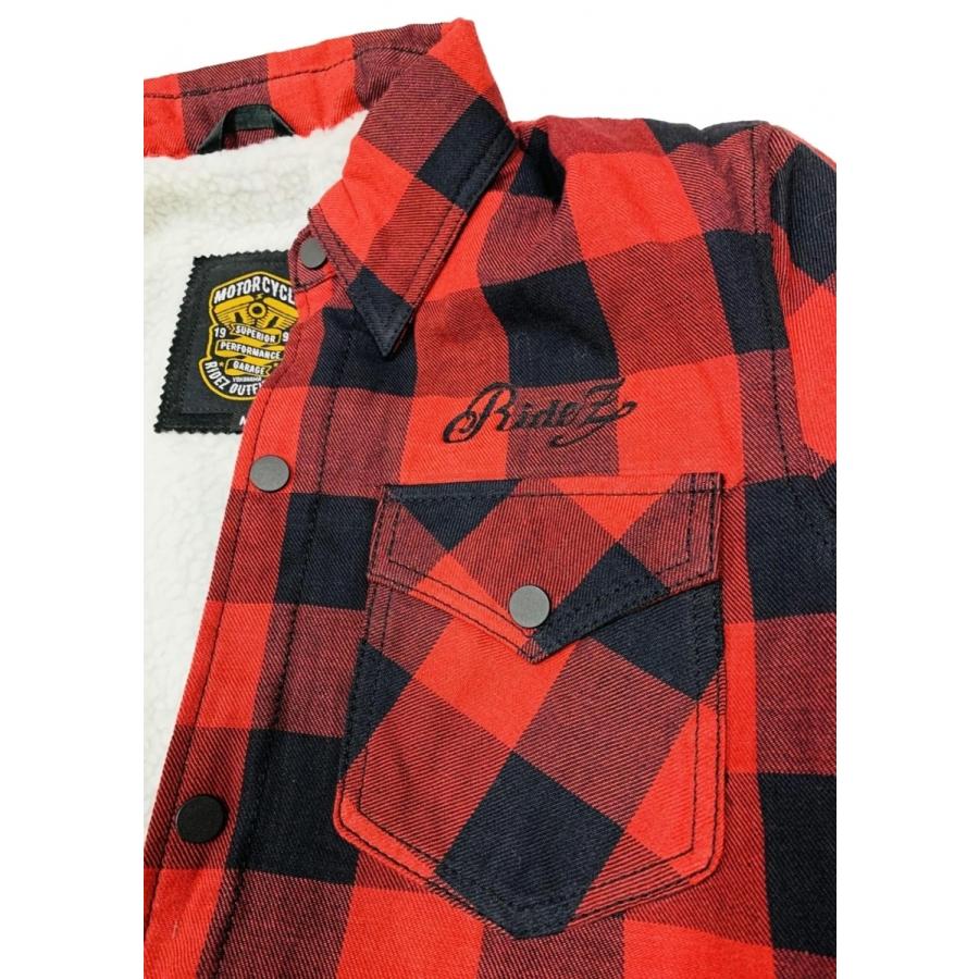 RIDEZ ライズ MOTO FLANNEL SHIRTS サイズ：M カジュアルシャツ・ポロシャツ アパレルの画像