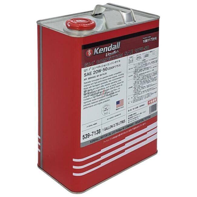 Kendall（ケンドル） GT-1 Competition Motor Oil 【20W-50】【4