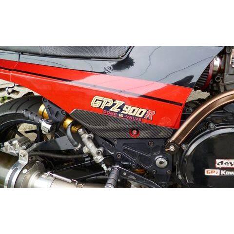 値下げ　GPZ900R A-TACH TAGOSヒールプレート（左右セット） A-TECH（エーテック） ヒールプレート タイプ：綾織ドライカーボン(DC