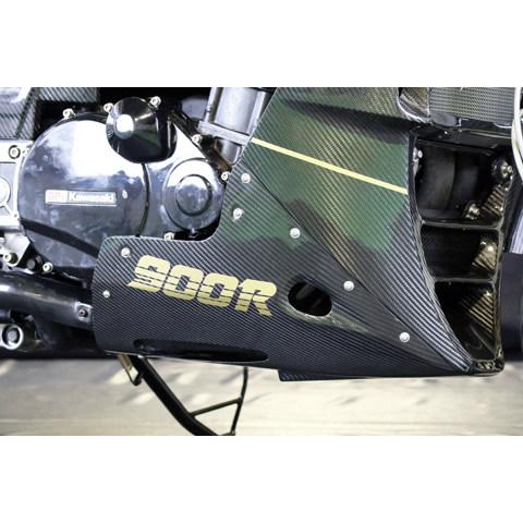 A-TECH エーテック アンダーカウルSTD タイプ：綾織ドライカーボン(DC)／クリア塗装済 GPZ750R GPZ750R-900R GPZ900R KAWASAKI カワサキ アンダーカウル 外装_1
