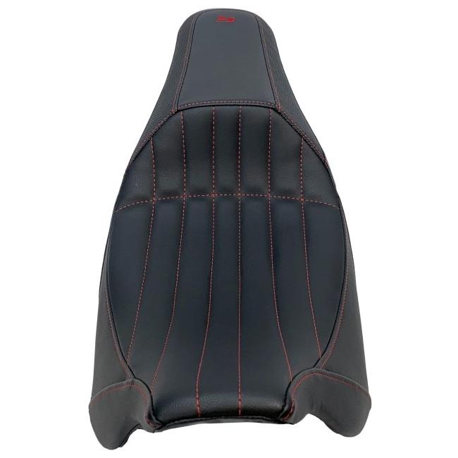 Ken’s factory ケンズファクトリー ［Next Level：ネクスト レベル］Two-Up seat：トゥ アップ シート ステッチカラー：レッド(レッドロゴ) ツーリング 外装_3