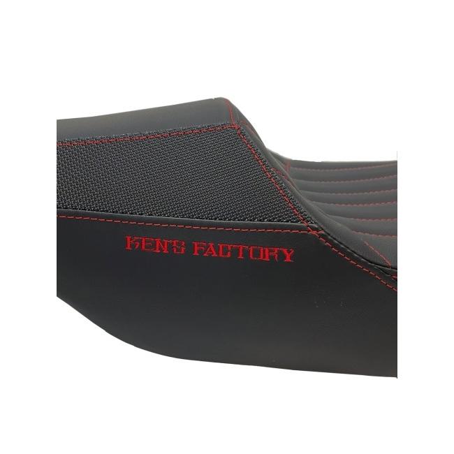Ken’s factory ケンズファクトリー ［Next Level：ネクスト レベル］Two-Up seat：トゥ アップ シート ステッチカラー：レッド(レッドロゴ) ツーリング 外装_4