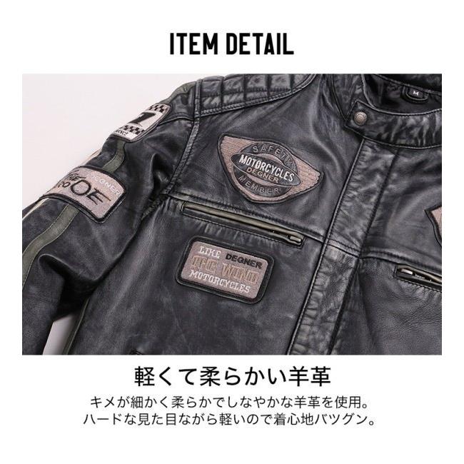 DEGNER（デグナー） ワックスレザージャケット サイズ：L レザー