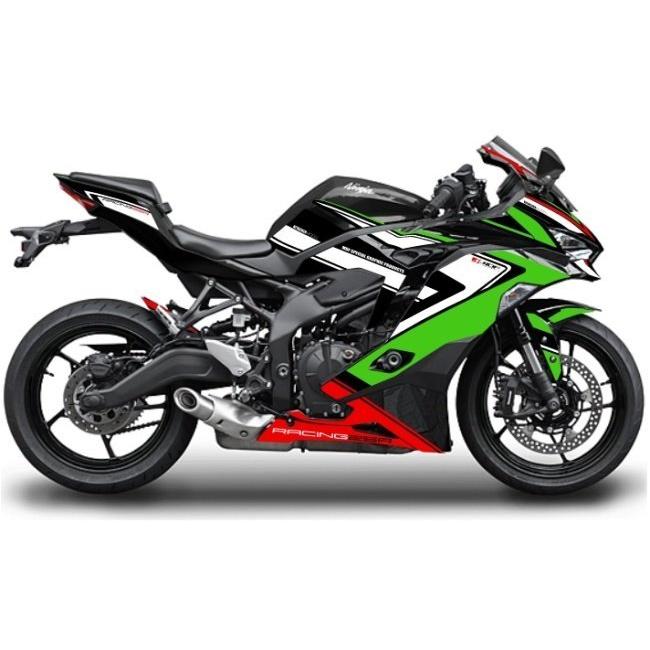 MDF エムディーエフ グラフィックキット アタッカーモデル 仕様：タンク(左右セット) / タイプ：車体色ライムグリーン推奨 ZX-25R KAWASAKI カワサキ 外装 | MDF | 03