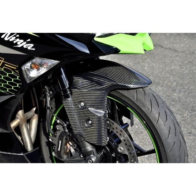 ZX-25R マジカルレーシング 綾織り艶あり カーボンリアフェンダー