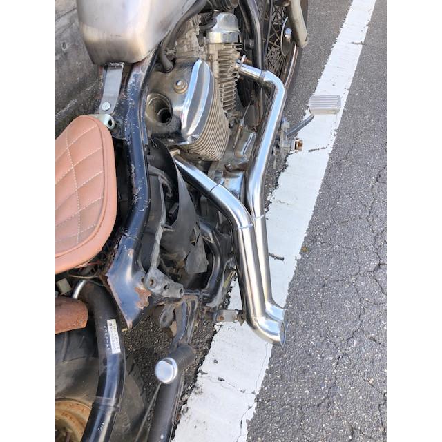 部品屋K&W ショートショットマフラー STEED HONDA ホンダ フル