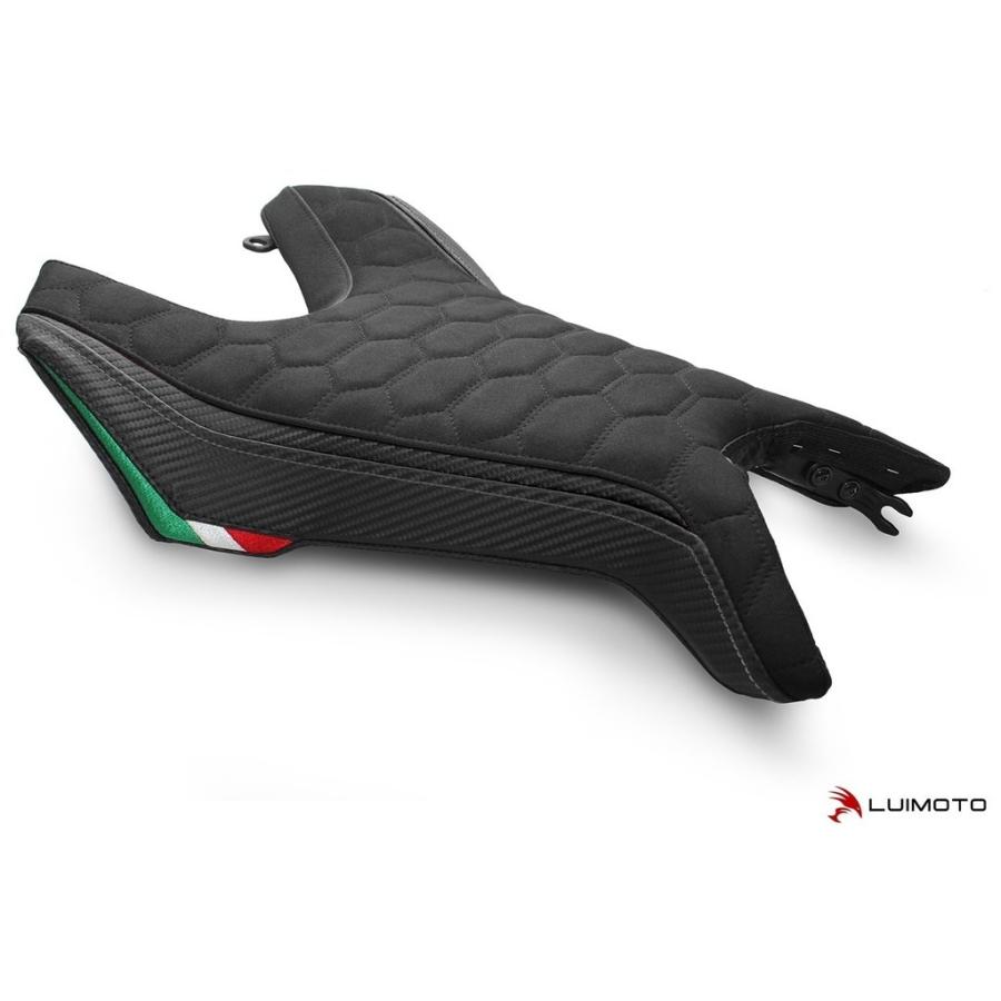 LUIMOTO ルイモト フロント シートカバー カラー：スウェード ブラック／CF ブラック／ブラックステッチ BRUTALE 800 MV AGUSTA アグスタ シート関連 外装