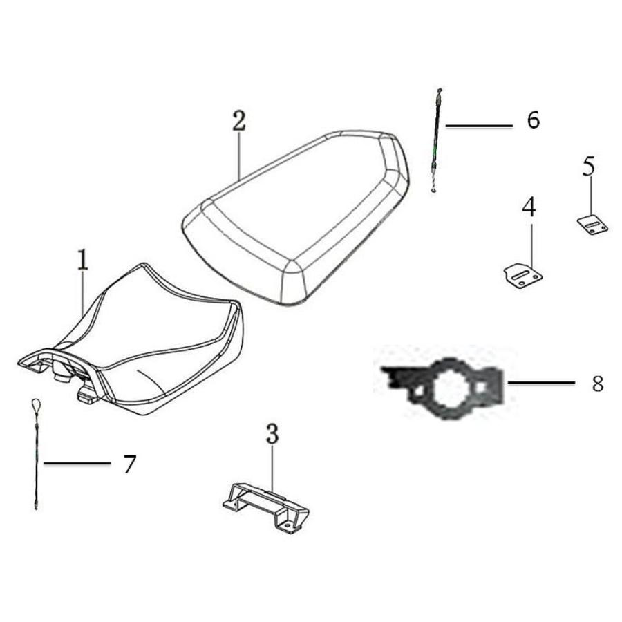 GPX純正部品 ジーピーエックス純正部品 SEAT、DRIVER DEMON-150GR GPX GPX