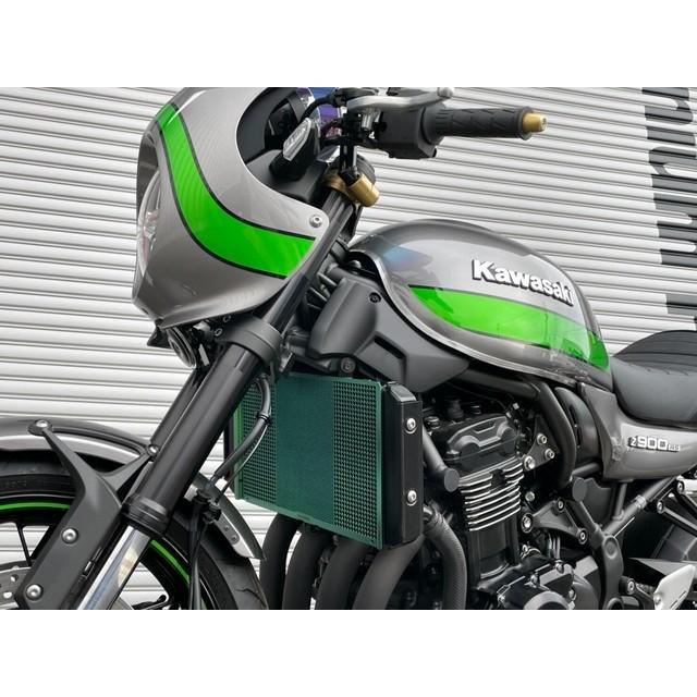 チタニウムパワー　ラジエターコアガード　カワサキ　Z900RS 飛び石なし チタニウムパワーラジエターコアガードカワサキZ900RS 飛び石なし