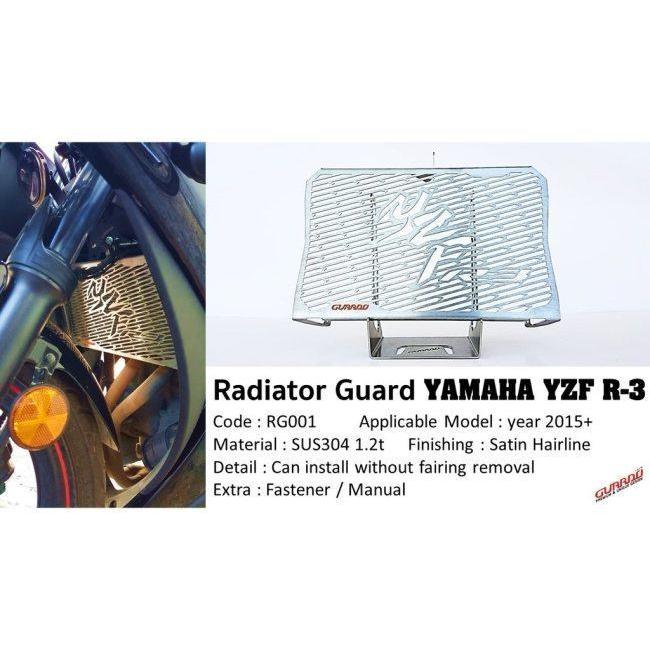 GUARDO:ガルドー GUARDO Stainless Steel Radiator Guard YZF-R3 YZF-R3 YAMAHA ヤマハ  :24632268:ウェビック2号店 - 通販 - Yahoo!ショッピング