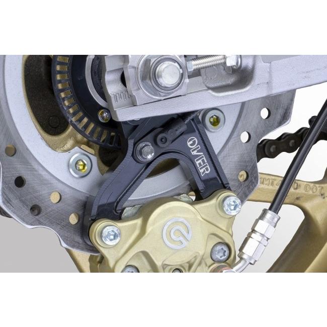 OVER オーヴァー リアキャリパーサポート ブレンボ2P用 カラー：ブラックアルマイト CBR250RR HONDA ホンダ キャリパーサポート・ブラケット ブレーキの画像