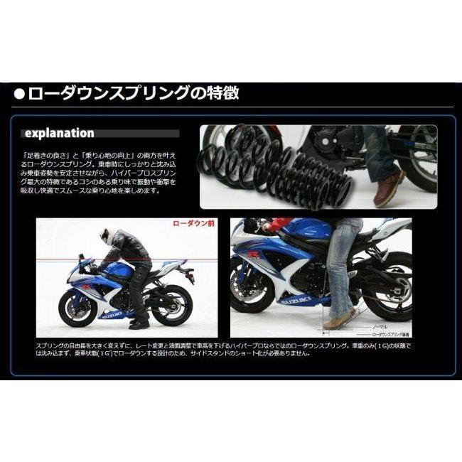 HYPERPRO（ハイパープロ） ローダウン フロントスプリング NINJA250