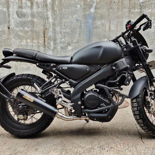 XSR155 T-Classic ブラックショートマフラー XSR155 T-Classic ブラックショートマフラー XSR155/XSR125 フル