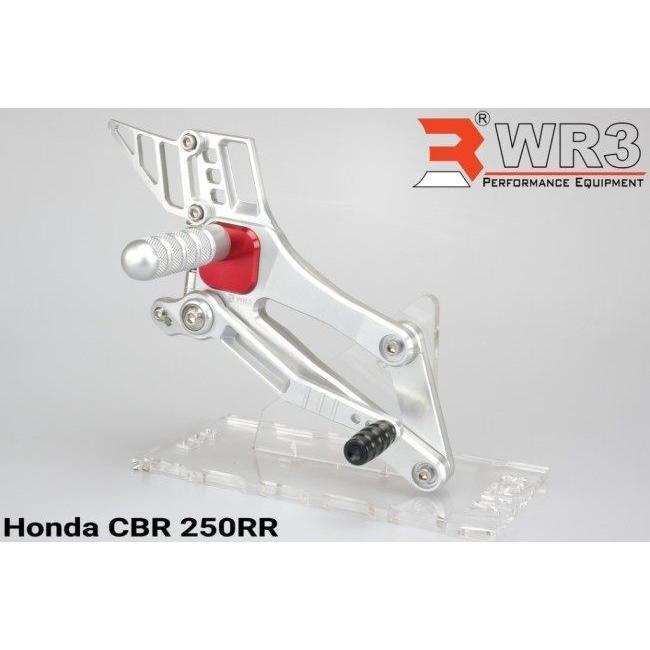 決算大セール WR3 WR3:ダブルアールスリー ステップ Vシリーズ フットペグカバー：ブラック CBR250RR(2017-) HONDA ホンダ