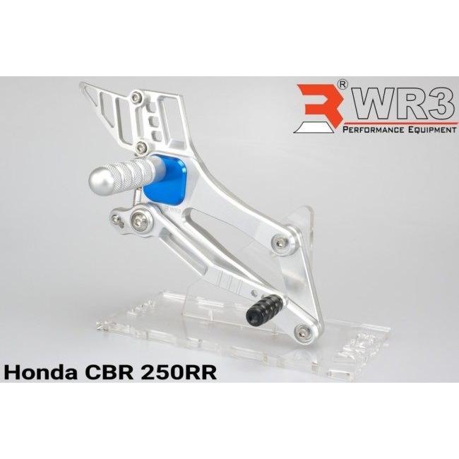 決算大セール WR3 WR3:ダブルアールスリー ステップ Vシリーズ フットペグカバー：ブラック CBR250RR(2017-) HONDA ホンダ