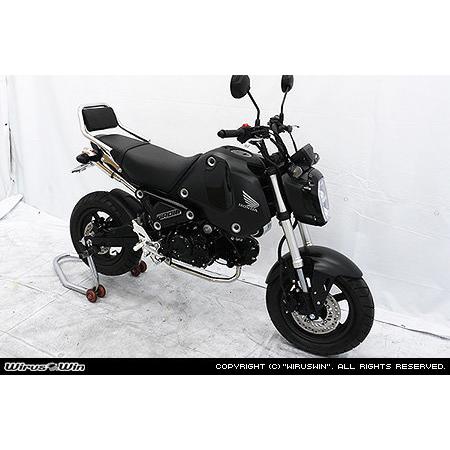 WirusWin ウイルズウィン バックレスト付きタンデムバー グロム(MSX125) HONDA ホンダ グラブバー・タンデムバー・シーシーバー 外装の画像