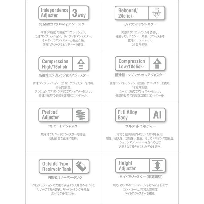【最終】 NITRON NITRON:ナイトロン リアサスペンションモノショック NTR R3 シリーズ スプリングカラー：タイタニアムブラック CB650R CBR650R 【OCQ2904424597】(105723円)