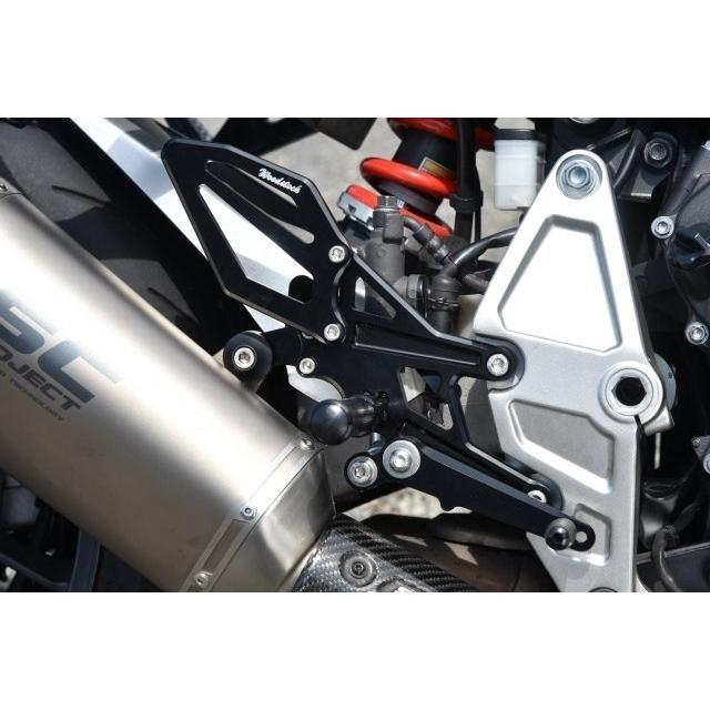 WOODSTOCK ウッドストック バックステップキット カラー：ALLシルバー CB1000R HONDA ホンダ バックステップ ステップ 足回り
