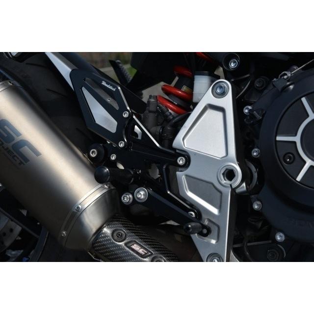 WOODSTOCK ウッドストック バックステップキット カラー：ALLシルバー CB1000R HONDA ホンダ バックステップ ステップ 足回り_1