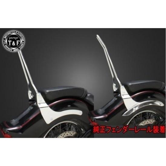 Garage T\u0026F ガレージ シーシーバーショート 色：メッキ仕上げ ドラッグスター1100 YAMAHA ヤマハ グラブバー・タンデムバー・シーシーバー 外装の画像