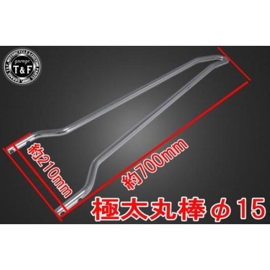 Garage T&F ガレージ T&F シーシーバーロング 色：メッキ仕上げ XL1200 