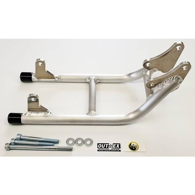 OUTEX アウテックス アンダーフレーム カラー：シルバー(アルマイト加工無し) CRF100F CRF80F XR100R XR100モタード XR50 エイプ100 エイプ50 HONDA ホンダ | OUTEX