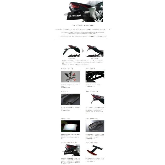 ACTIVE アクティブ フェンダーレスキット MT-09 SP YAMAHA ヤマハ フェンダー関連 外装_2