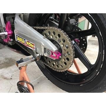 SUPER NOW スーパーナウ チェーンアジャスター カラー：ガンメタ CBR250RR HONDA ホンダ アクスルブロック・チェーンアジャスター 足回り