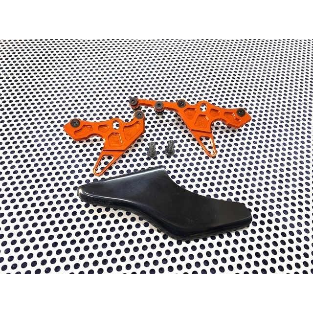 SUPER NOW スーパーナウ カニフック スプロケットガード：カーボン / カラー：オレンジ ZX-25R ZX-4R KAWASAKI カワサキ スタンドフック フレーム