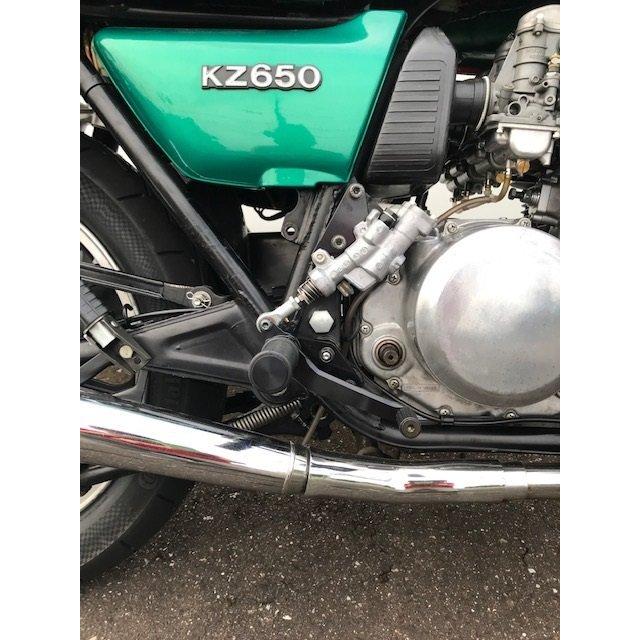 スピードショップイトウ - SPEED SHOP ITO Z650用踏み板一揃いの道具 打ち切り取り替えっこ：あり / 手あい：しろがね色 挙げ句の果て鳥打ち帽色合い：黒 Z650 Z750FX2／3 Z750GP