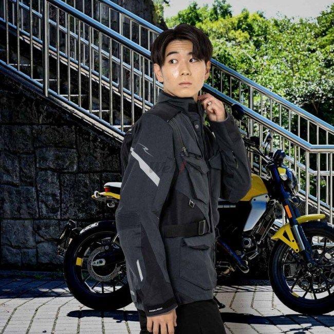 美品ROUGH&ROAD オールシーズン　ブラックジャケットXL ラフ＆ロード ROUGH＆ROAD デュアルテックスアドベンチャーオール