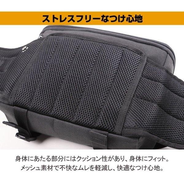 DEGNER（デグナー） ナイロンヒップバッグ ウエストポーチ・ヒップ